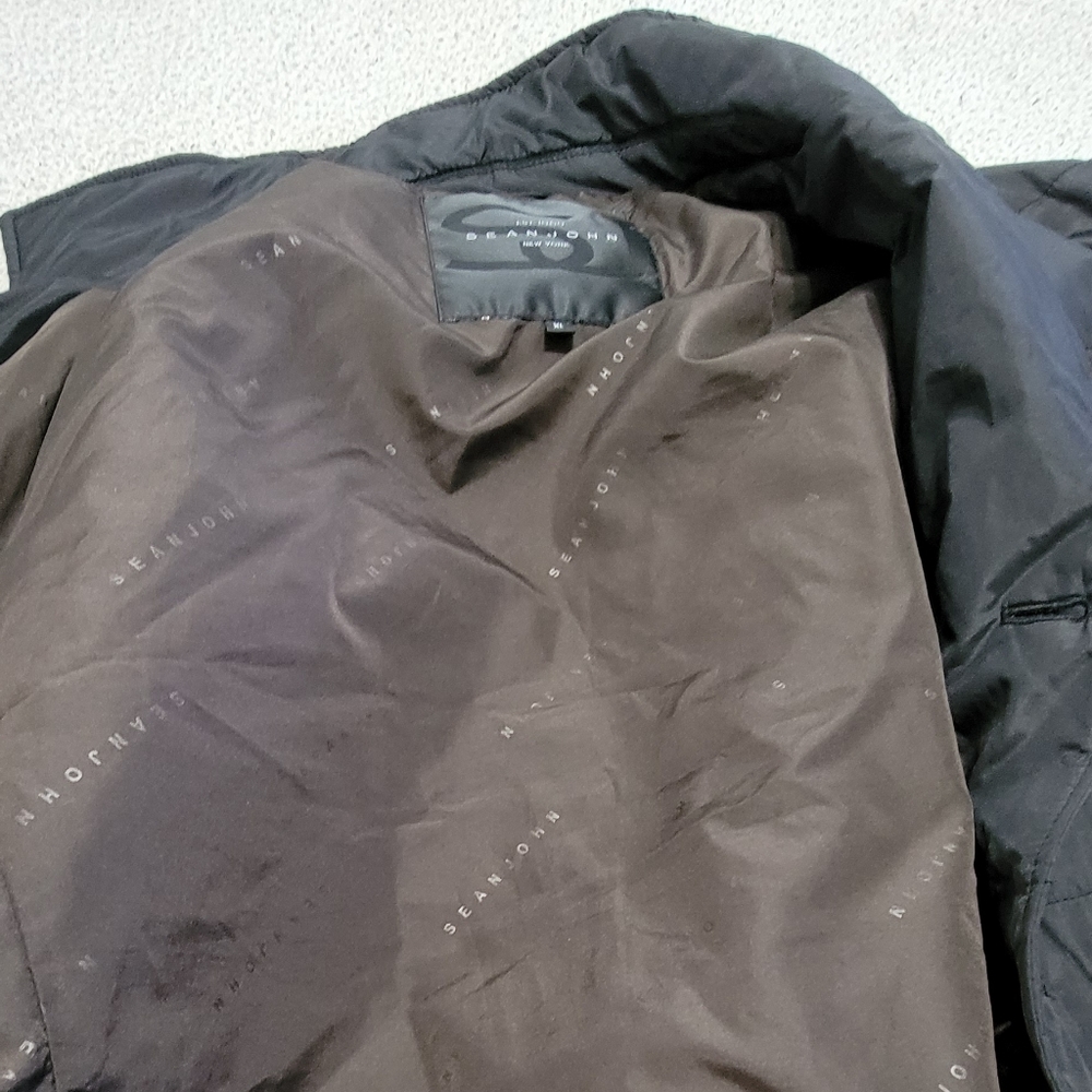 Sean John New York  Quilted Puffer Button Front Corduroy Trim Jacket XL - Picture 9 of 10